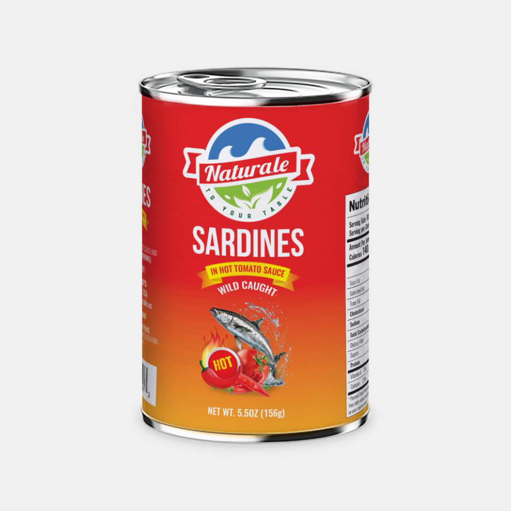 Naturale Sardines — In Hot Tomato Sauce 5.5oz